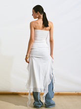 Asymmetrical Ruffle Bandeau Dress - CHINASQUAD