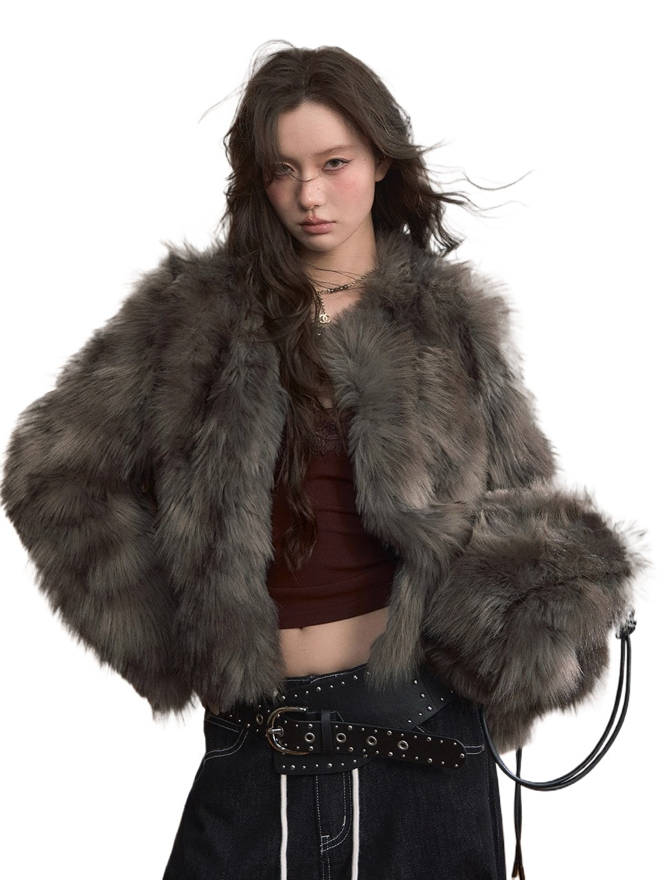 Faux Fur Short Jacket - CHINASQUAD
