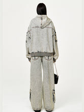 Garden Oversized Denim Hoodie - CHINASQUAD