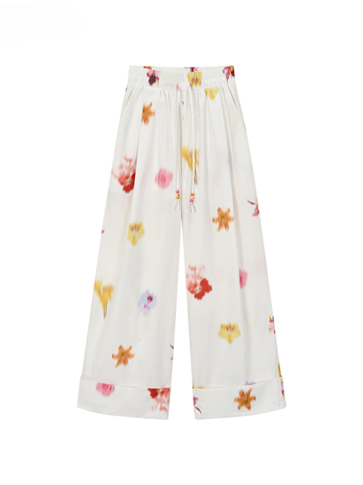 Flower Hanging Casual Pants - CHINASQUAD