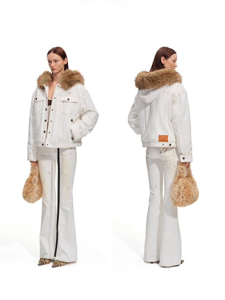 Polar Flare Stretch Denim Pants