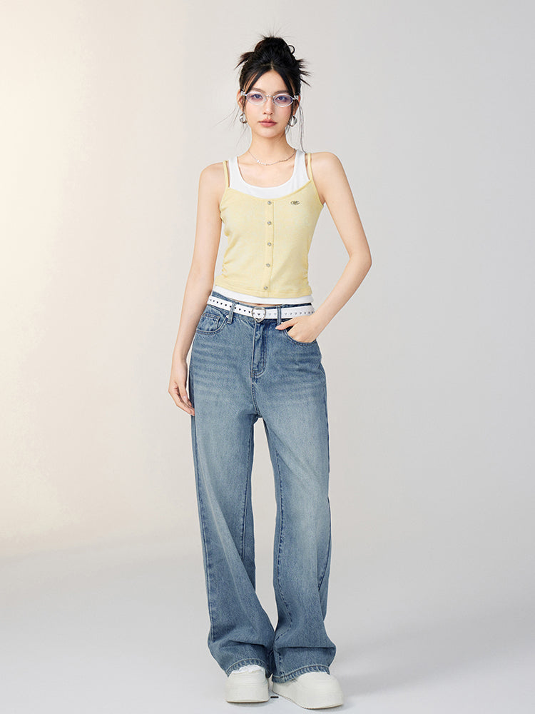 Two-Tone Knit Vest - CHINASQUAD