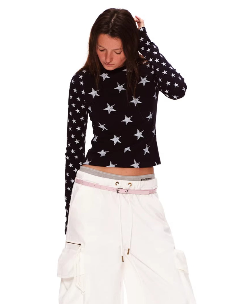 Vintage Distressed Raglan Long Sleeve T-Shirt