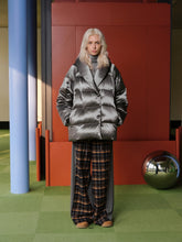 Silver Satin Oversized Down - CHINASQUAD