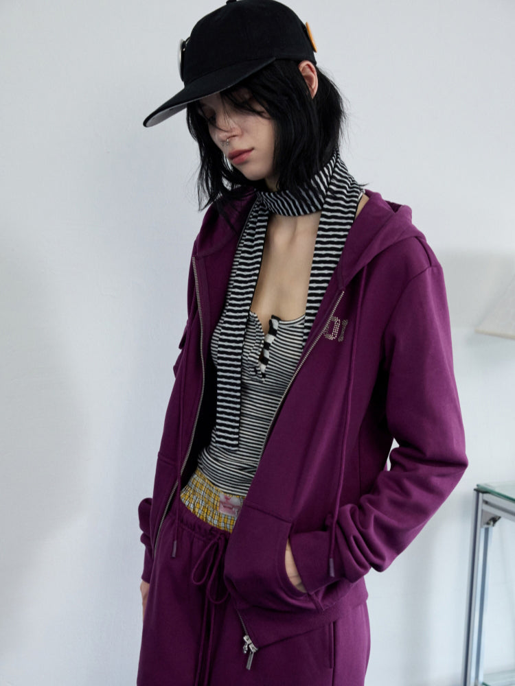Solid Color Hoodie & Sweatpants Set - CHINASQUAD
