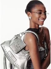 Tassel Metal Rivet Shoulder Underarm Bag - CHINASQUAD