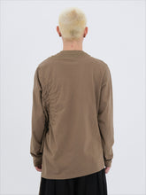 Ochre & Light Brown Drawstring Long-Sleeve T-Shirt - CHINASQUAD