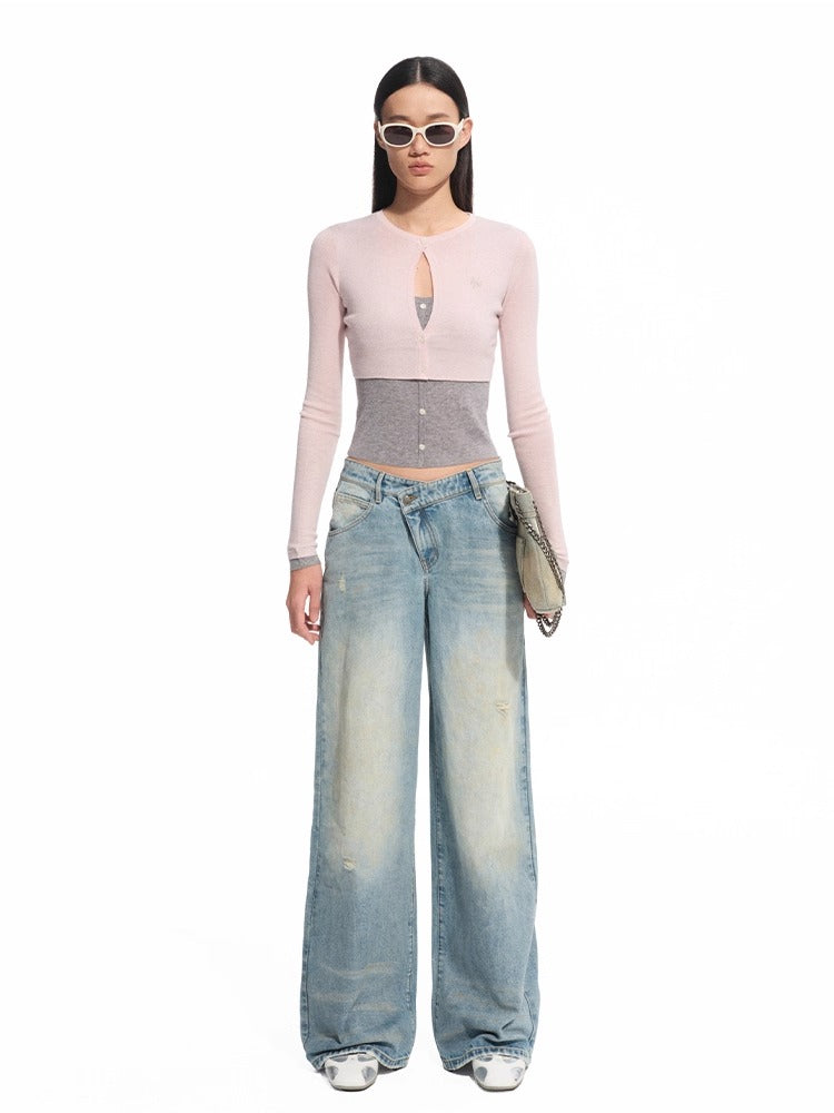 "Savanna Series" Washed Hand-rubbed Denim Jeans - CHINASQUAD