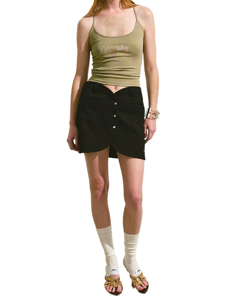 Embroidered Gradient Rhinestone Casual Pants - CHINASQUAD