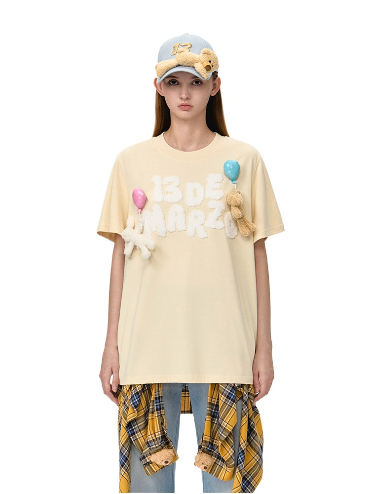 Balloon Doll Graphic Short-Sleeve T-Shirt - CHINASQUAD