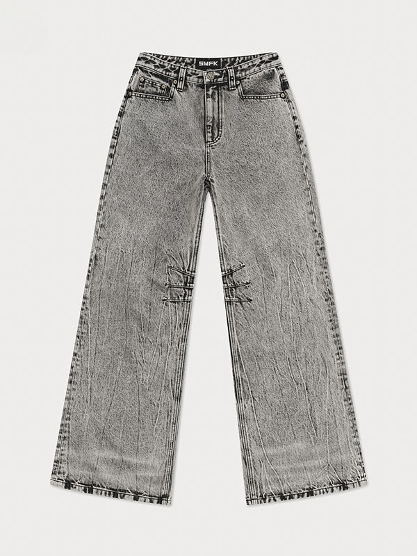 Compass Classic Wide-Leg Jeans - CHINASQUAD