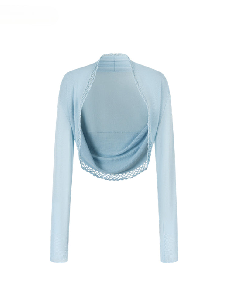 Heavy-duty Knitted Draped Neck Tank Top Set - CHINASQUAD
