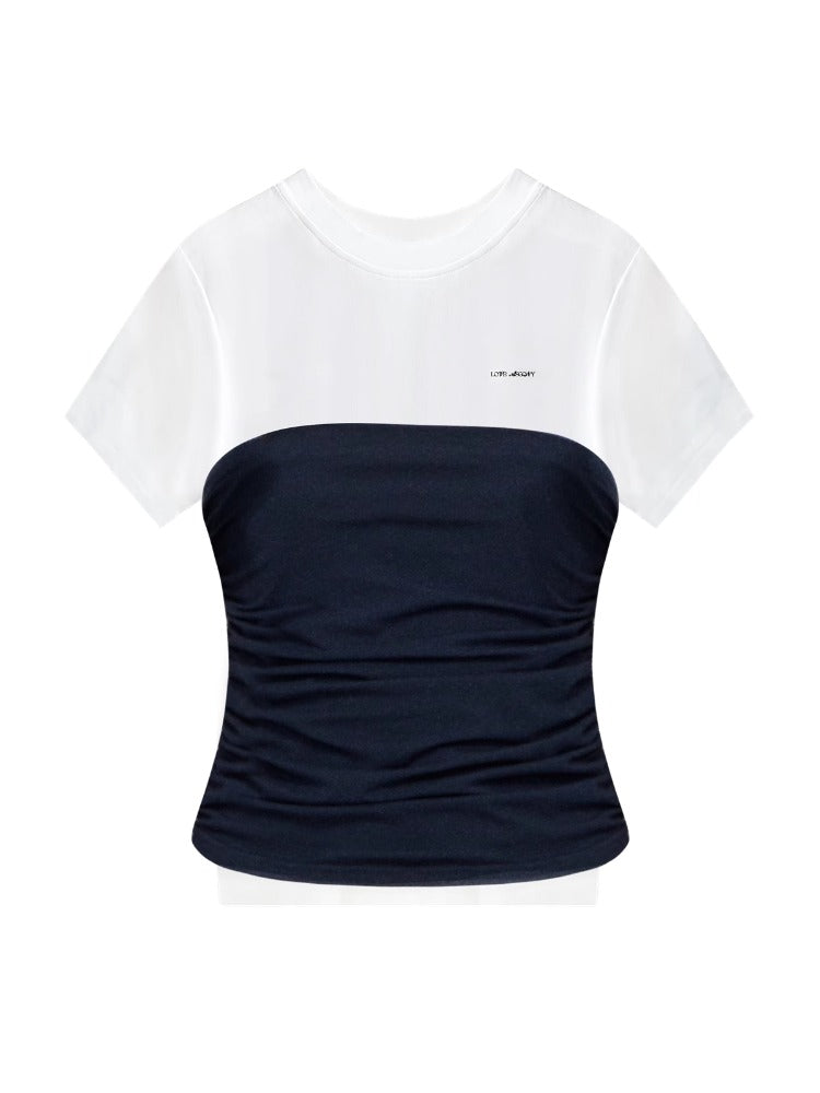 Layered Illusion Fitted T-shirt