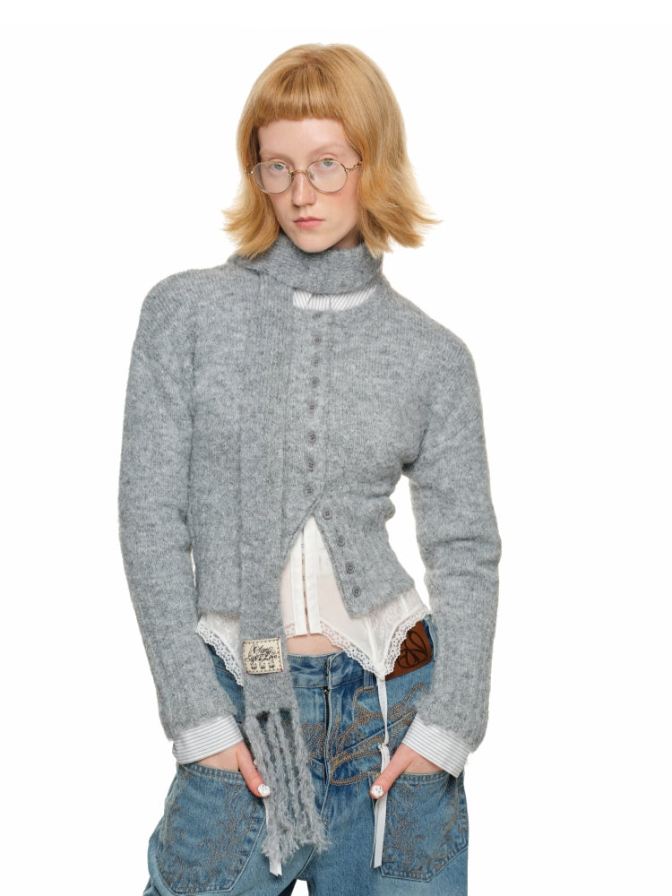 Ribbed Knit Cardigan - CHINASQUAD