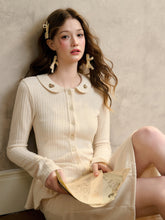 Handcrafted Floral Knit Sweater Blouse - CHINASQUAD