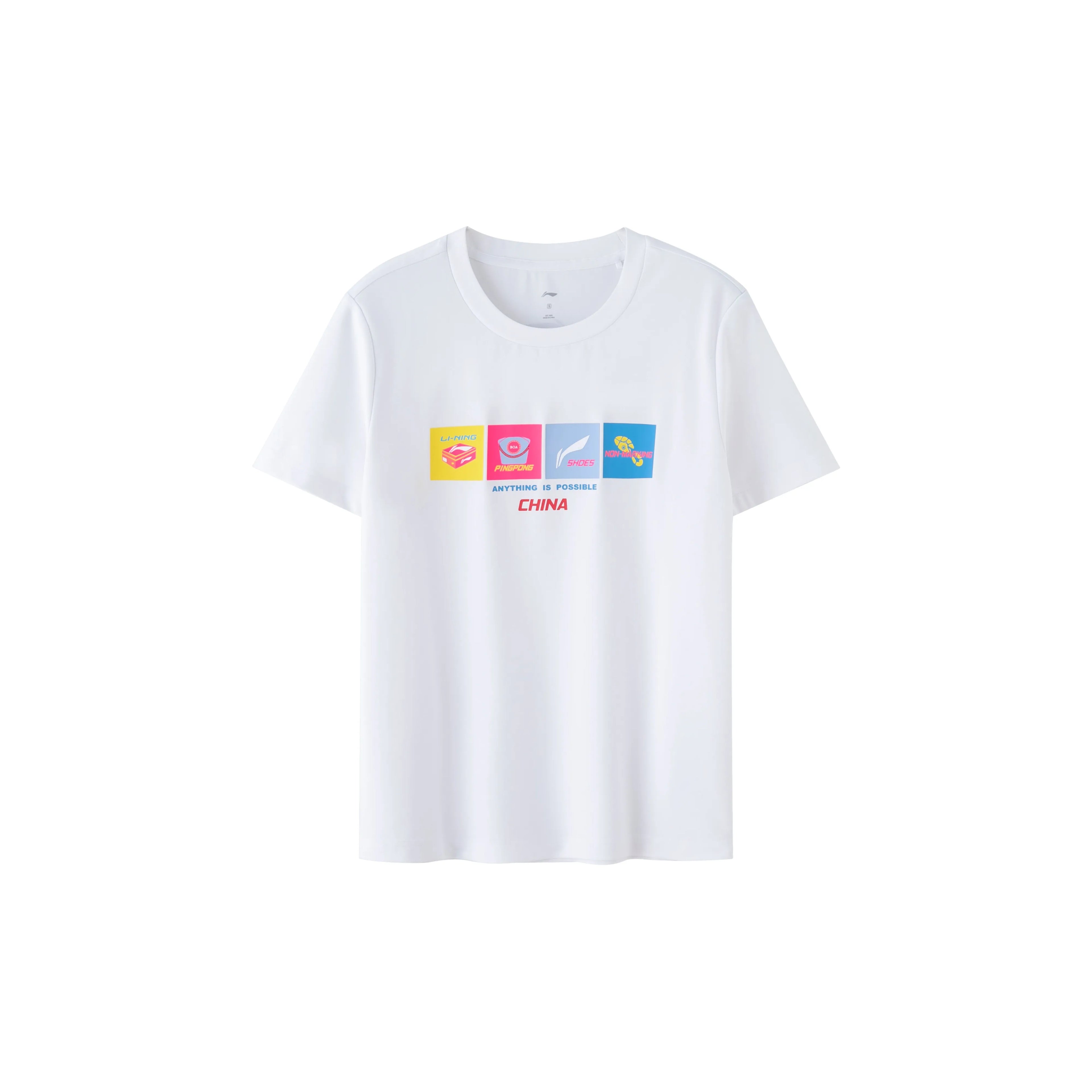 Li-Ning Ping Pong Series Printed Crewneck T-Shirt - CHINASQUAD