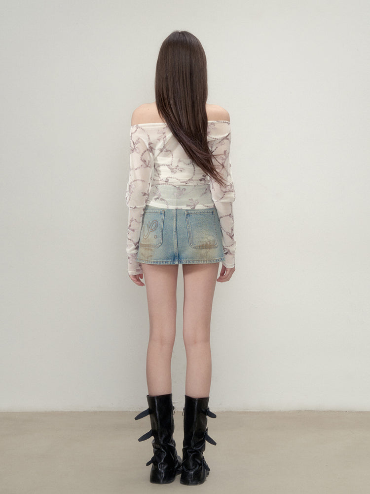 Wrinkle One-Shoulder Convertible Long Sleeve - CHINASQUAD