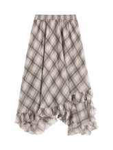 Irregular Ruffle  Top & Midi Skirt Set - CHINASQUAD