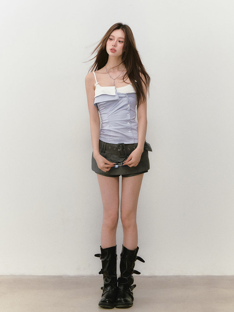 Irregular Layered Bustier - CHINASQUAD