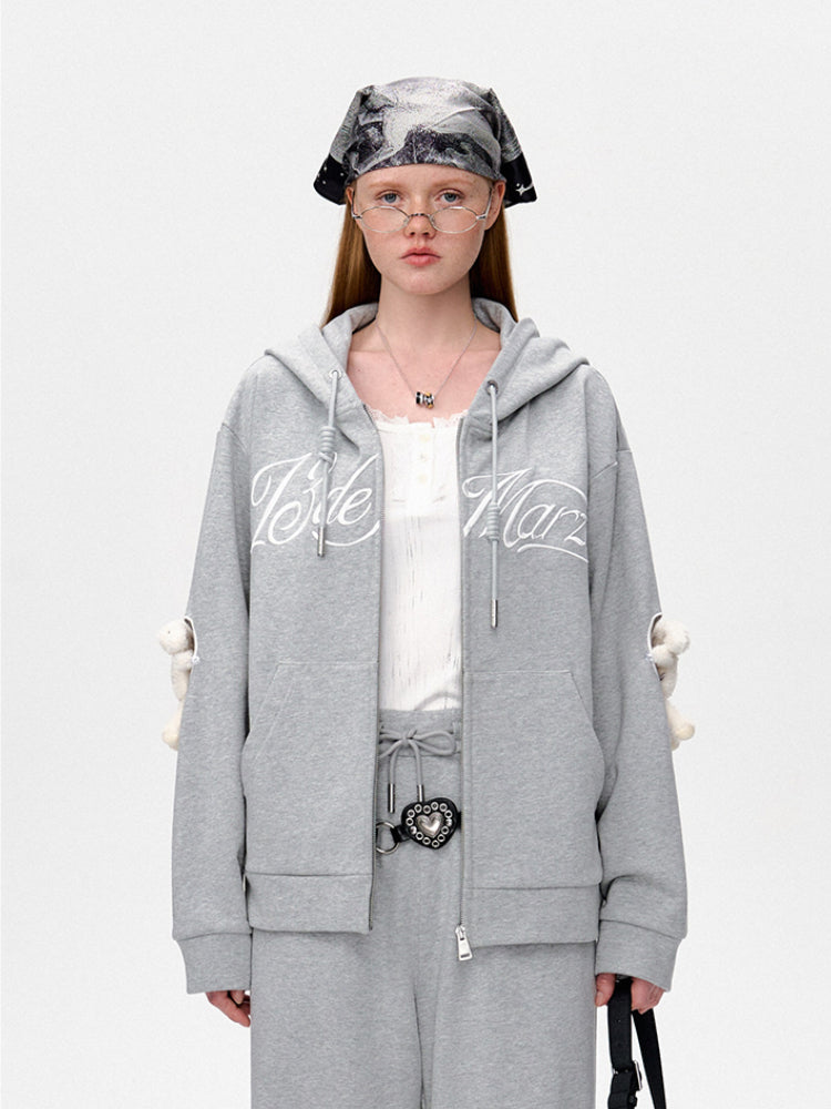 Heart Cutout Hoodie Jacket - CHINASQUAD