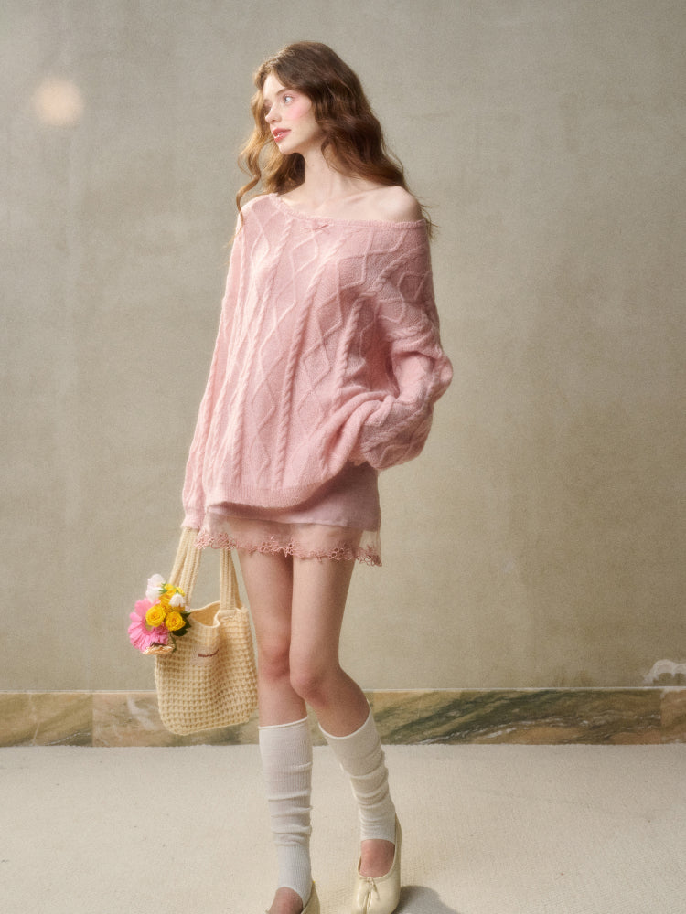 Pearl Mohair Knit Sweater - CHINASQUAD