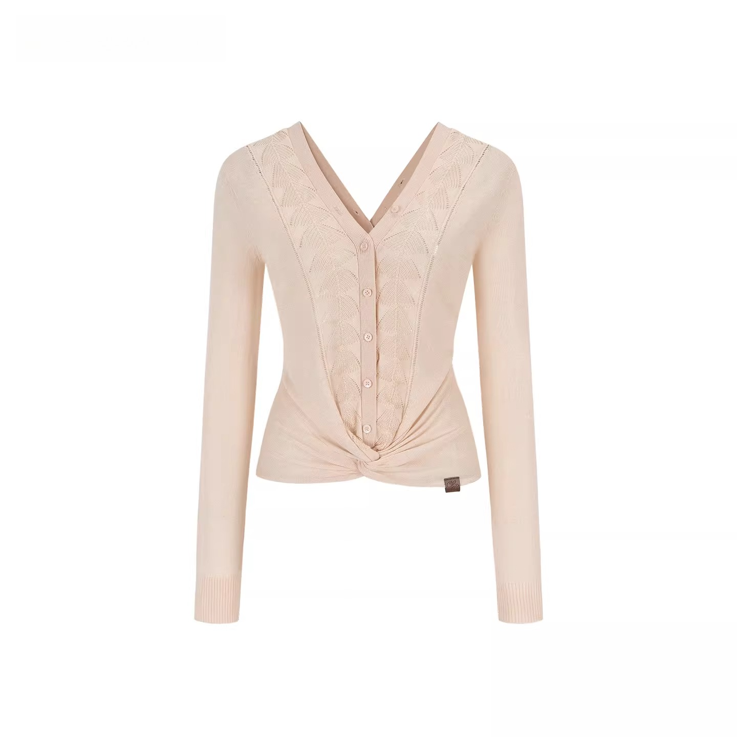 Reversible V-Neck Acetate Wool Knit T-Shirts