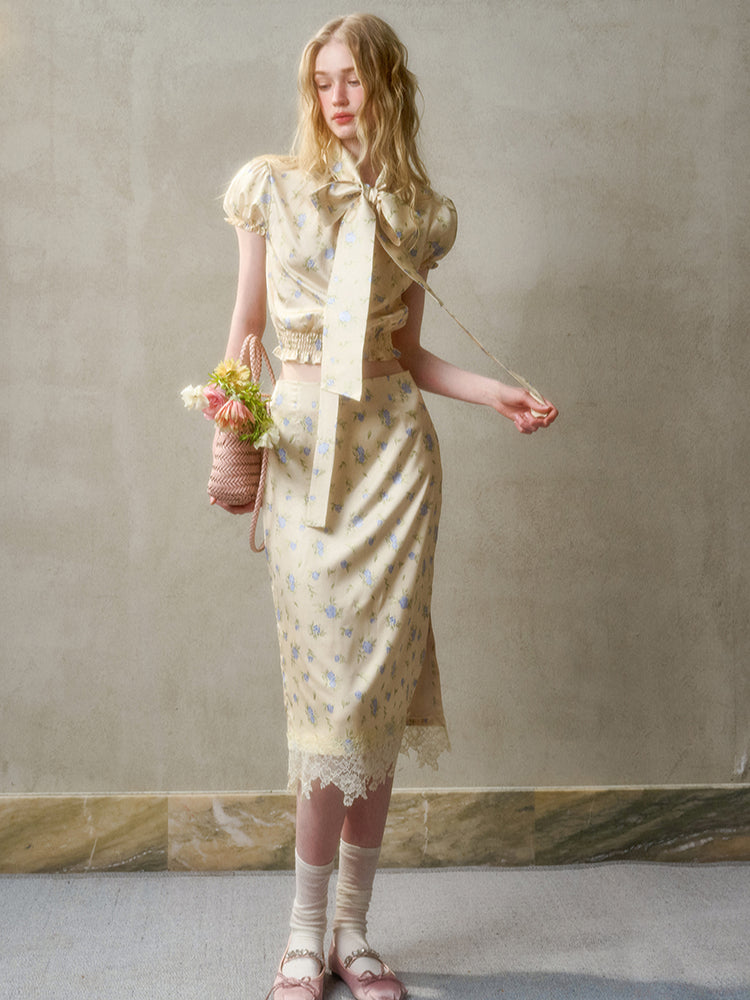 Lazy Shirt Lace Dress Set - CHINASQUAD