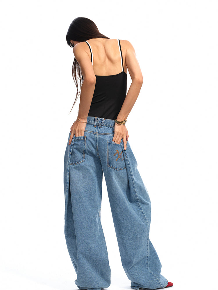 Washed Reversed - Pocket Jeans - CHINASQUAD
