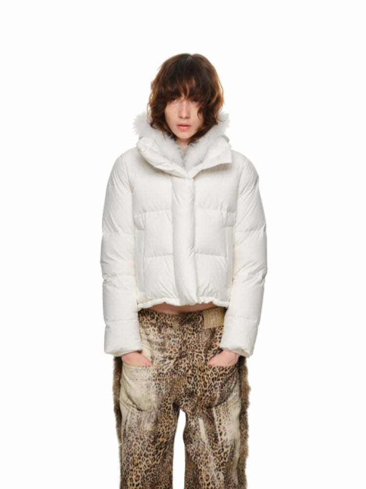 Short Down-Filled Goose Jacket - CHINASQUAD