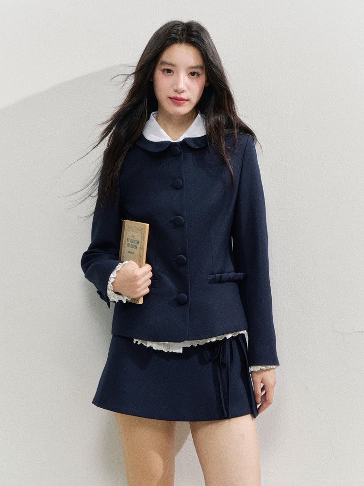 Navy Blue College-style Suit - CHINASQUAD