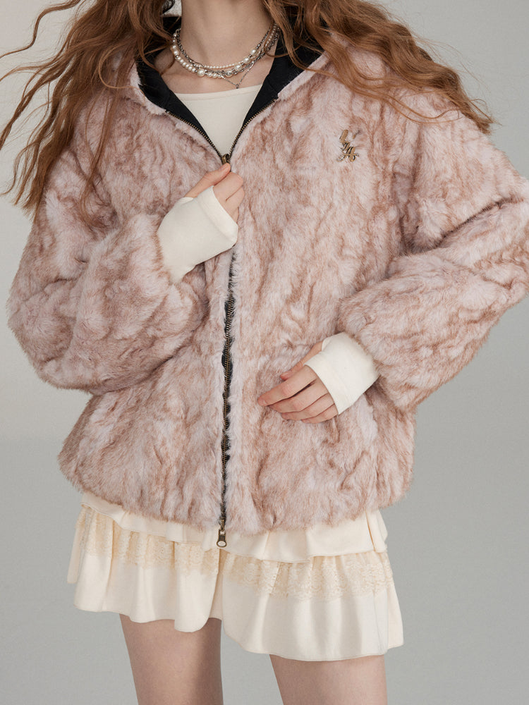 Reversible Fleece Hooded Zip-up Jackets - CHINASQUAD