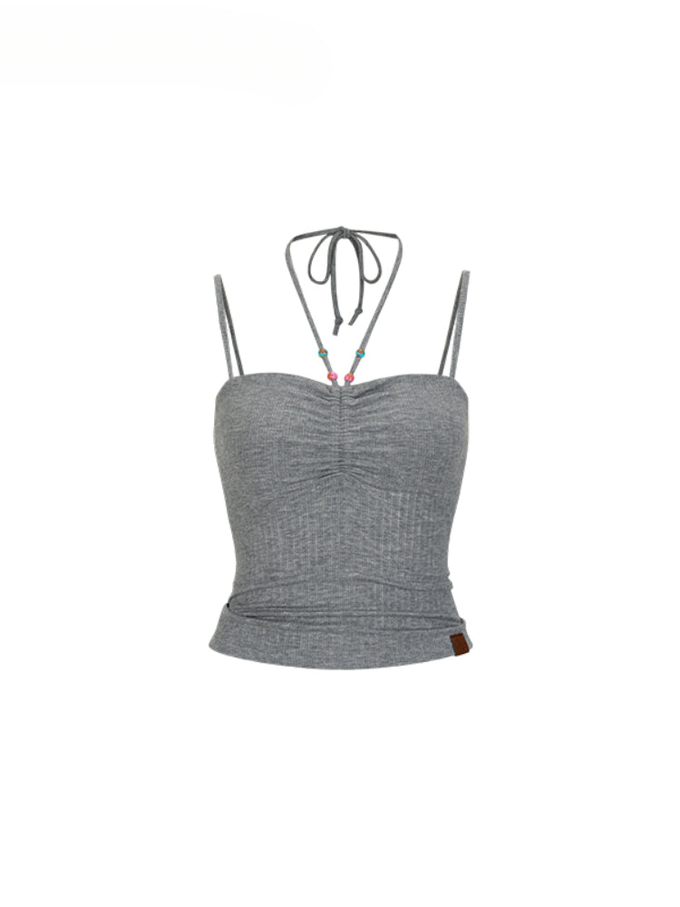 Halter Neck Tank Top & Cardigan Set - CHINASQUAD