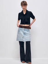 Black Floating Tie Short-Sleeve T-shirt - CHINASQUAD