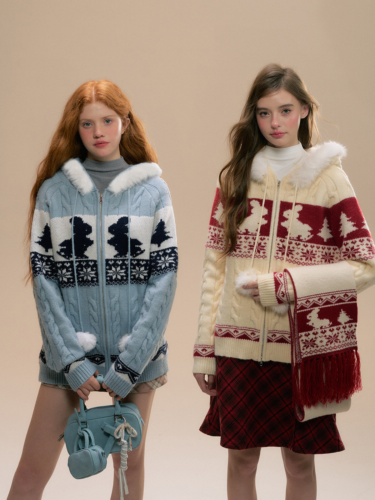 Rabbit Hoodie Sweater Coat - CHINASQUAD