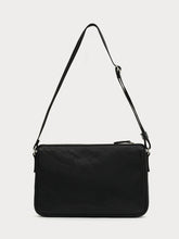 Black & Silver Badge Leather Bag - CHINASQUAD
