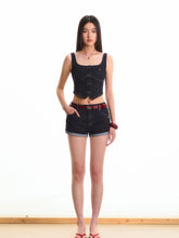 Low Waist Stretch Denim Shorts - CHINASQUAD