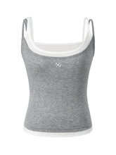 Fake Two-Piece Color-Block Splicing Vest - CHINASQUAD