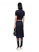 Polka Dot Satin Tie-up Top - CHINASQUAD