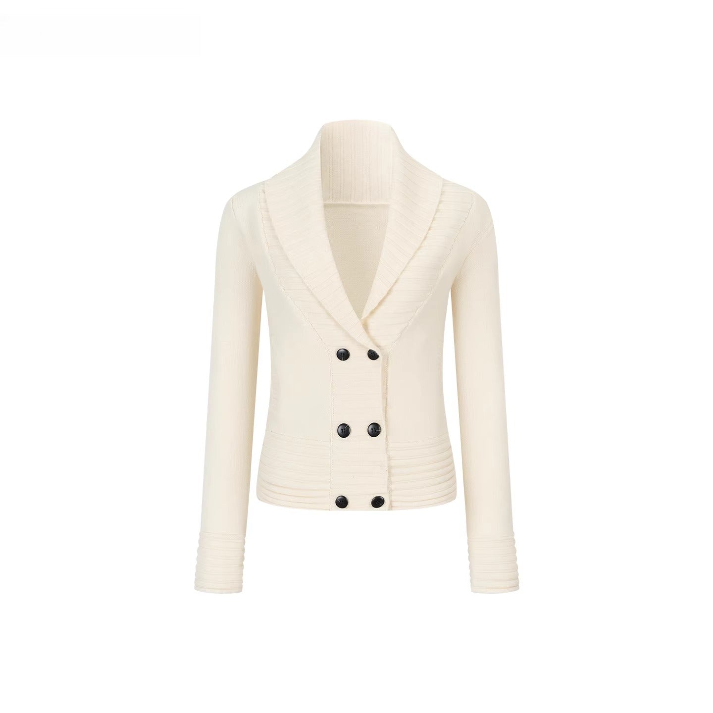 Minimalist Wool-Blend Knit Cardigan