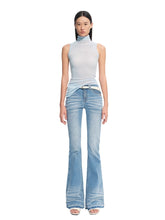 “Djembe Series” 100% Wool Asymmetric Hem Turtleneck T-shirt - CHINASQUAD