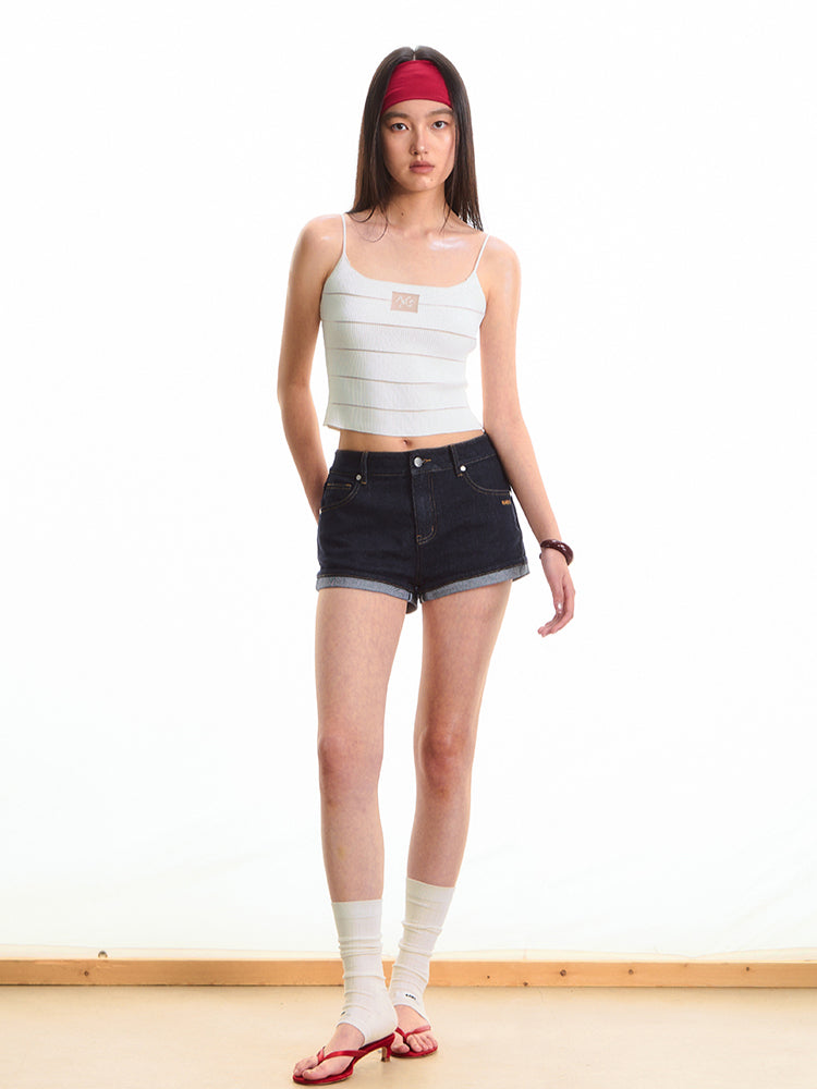 Ice Feel Striped Knit Vest - CHINASQUAD