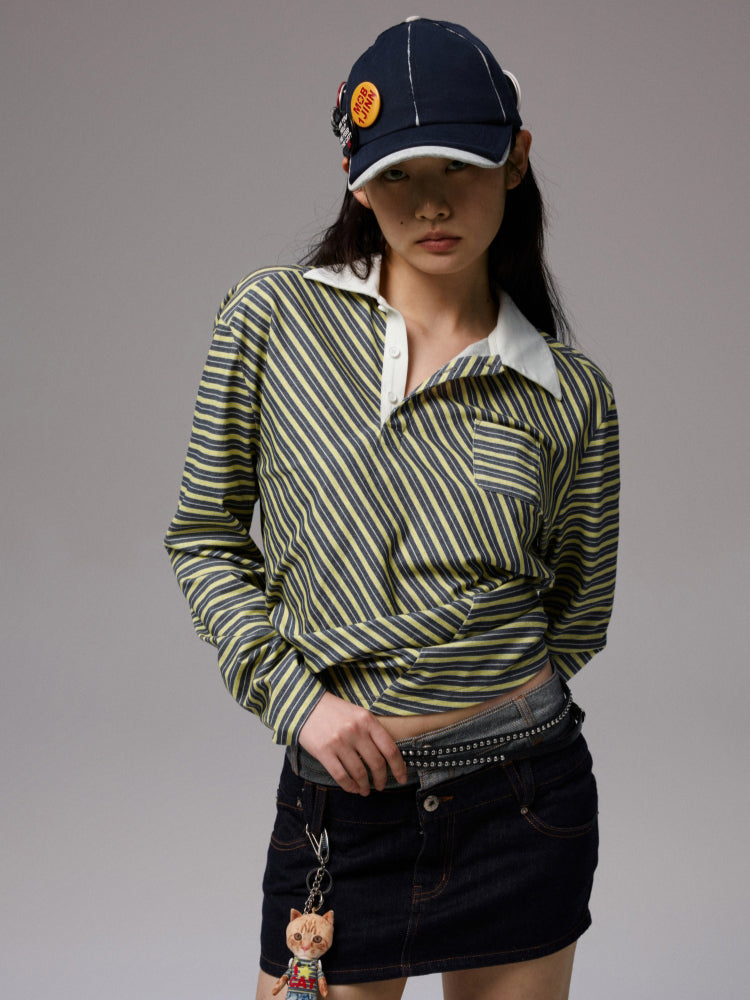 Fake Two-Piece Spliced Double Waistband Skirt - CHINASQUAD