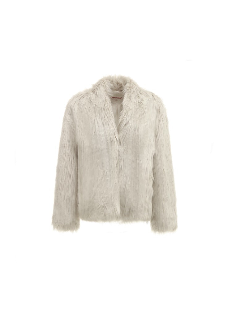 Faux Fox Fur Short Coat - CHINASQUAD