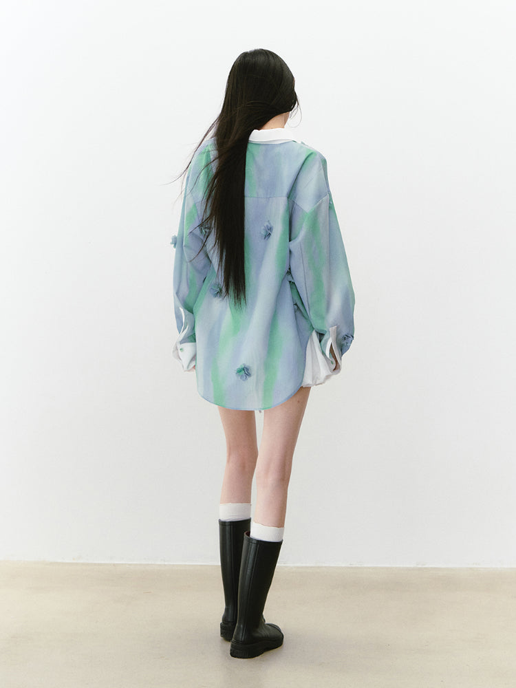 Floral Thin Flowing Sunshade Shirt - CHINASQUAD