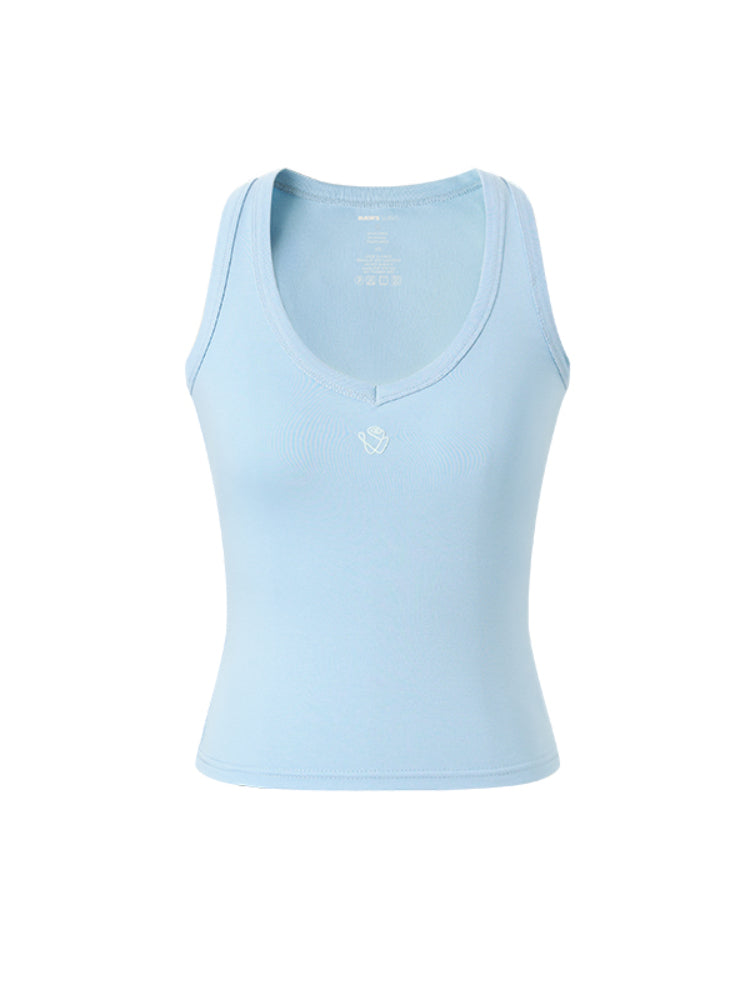 V-neck Fitted Top - CHINASQUAD