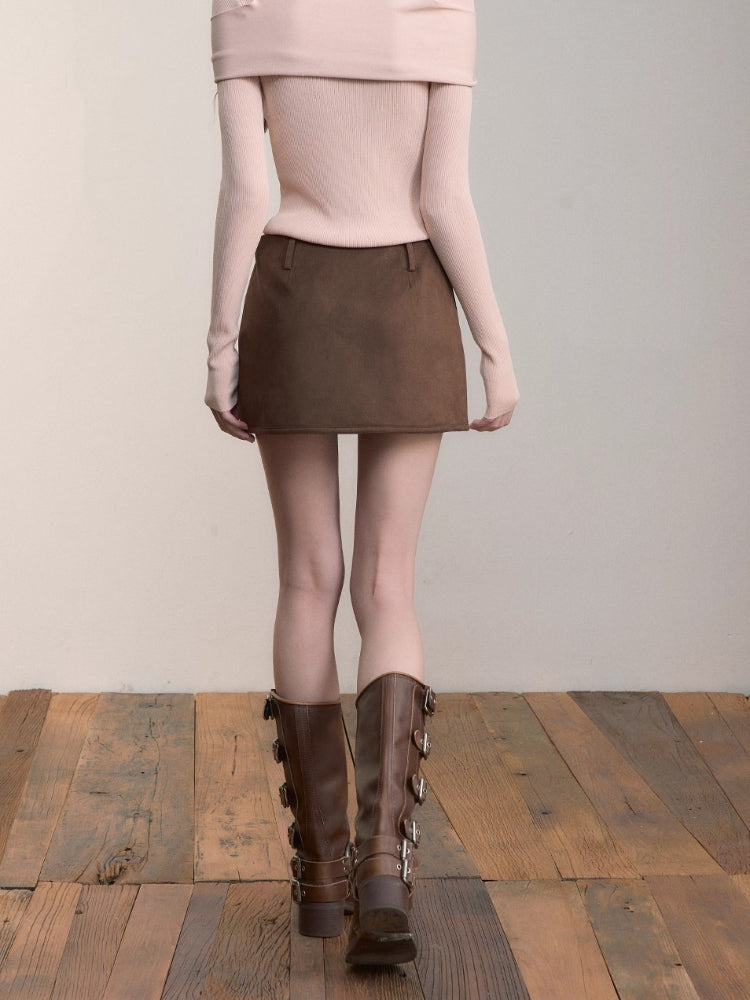 Irregular Heavy-Duty Side-Slit Skort