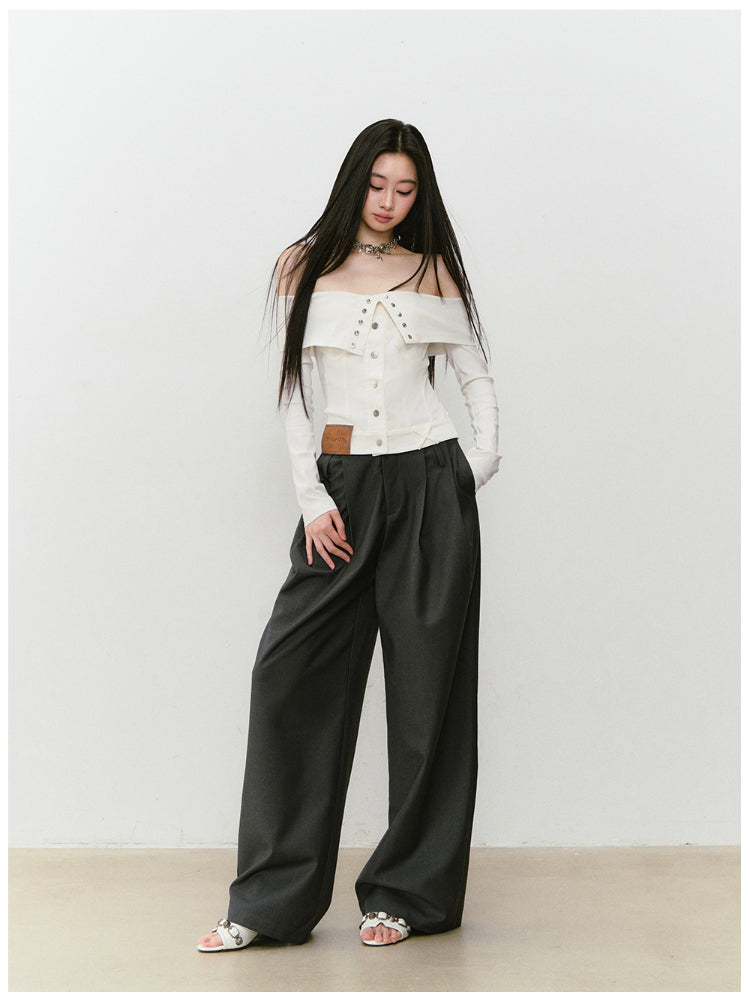 Collared Waist-fitted High-stretch Denim Jacket - CHINASQUAD