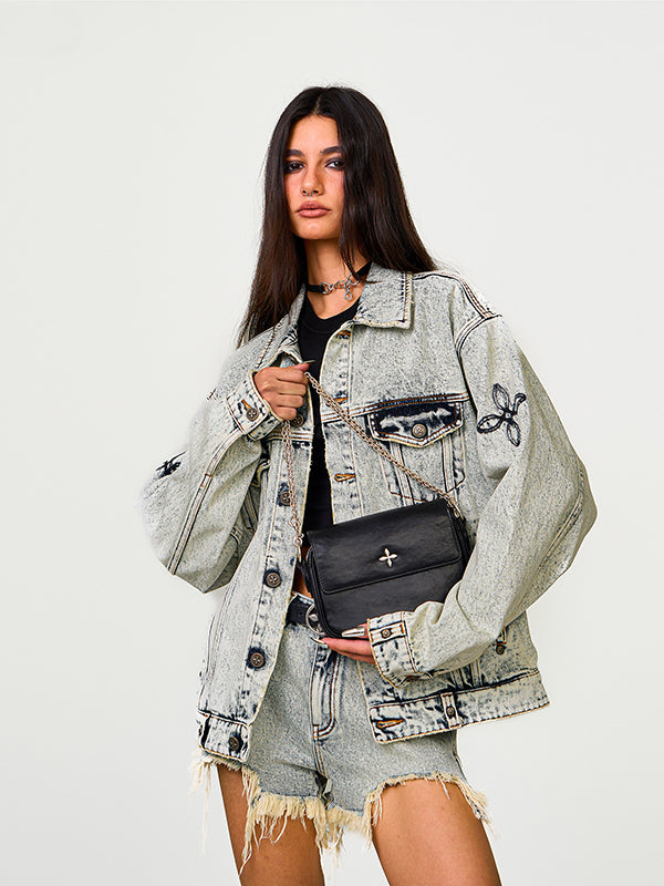 Leather Chain Strap Bag - CHINASQUAD