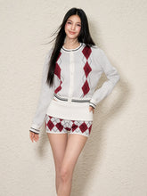 Retro Argyle Knit Crewneck - CHINASQUAD