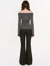 High-End Wool Off-shoulder Knit  - CHINASQUAD